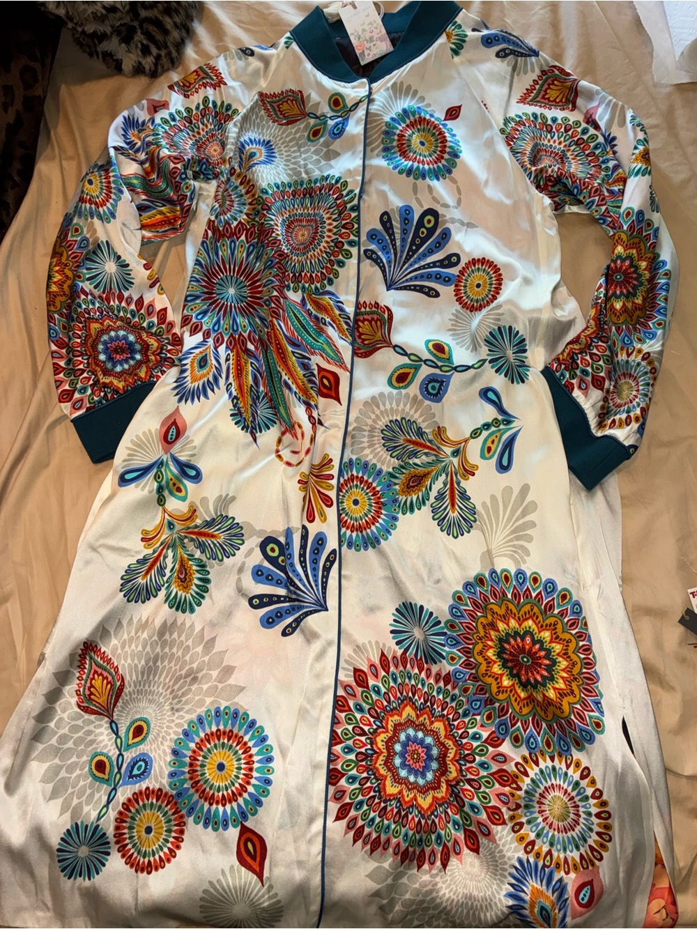 NWT JOHNNY WAS Harmony Kimono Reversible Zaria Dress Cover up size M pockets - Picture 6 of 13